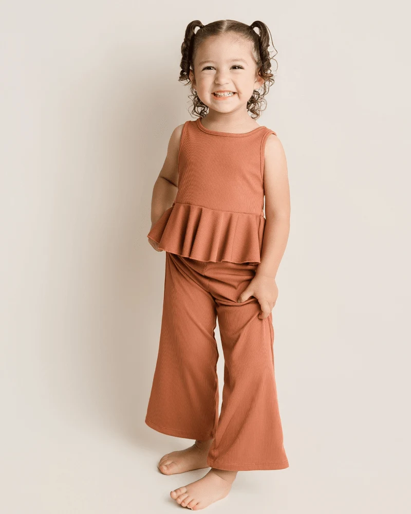 Two piece wide leg set - 4T
